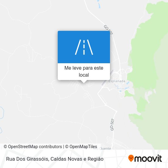 Rua Dos Girassóis mapa