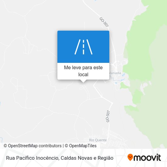 Rua Pacífico Inocêncio mapa