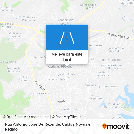 Rua Antônio José De Rezende mapa