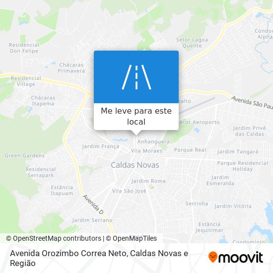 Avenida Orozimbo Correa Neto mapa