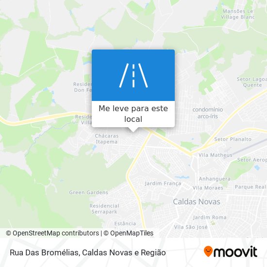 Rua Das Bromélias mapa