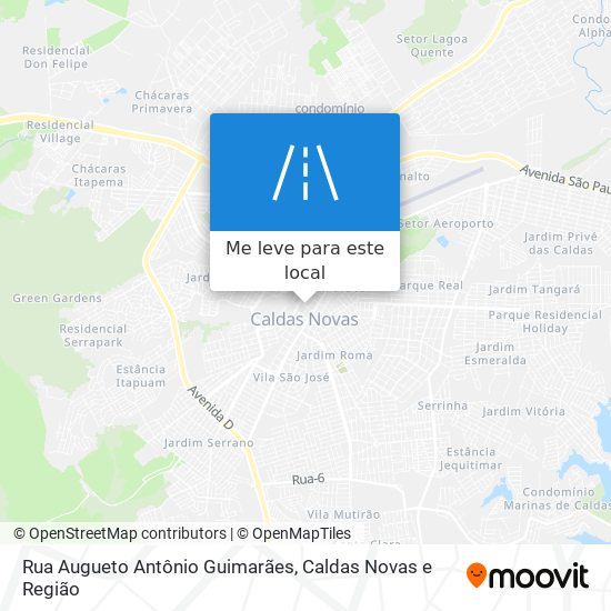 Rua Augueto Antônio Guimarães mapa