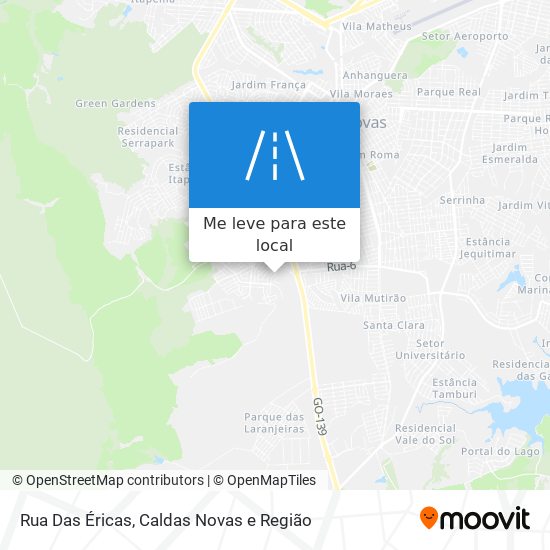 Rua Das Éricas mapa