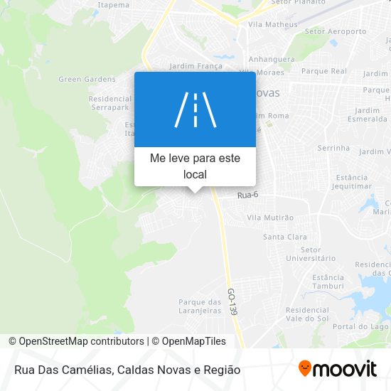 Rua Das Camélias mapa