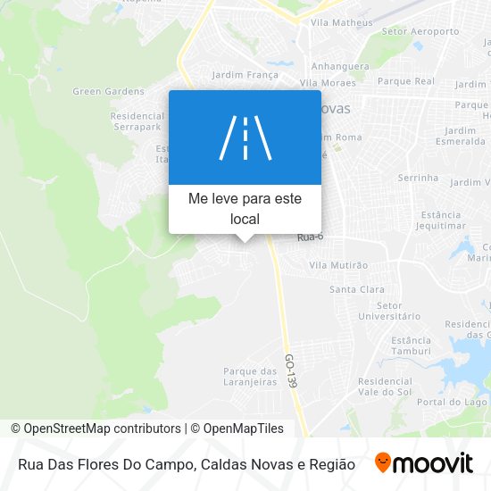 Rua Das Flores Do Campo mapa