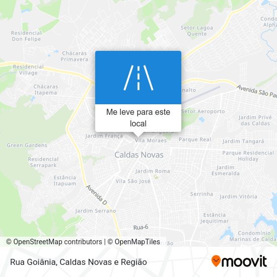 Rua Goiânia mapa