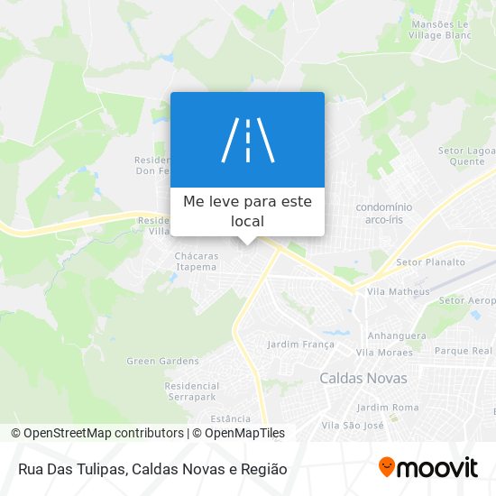 Rua Das Tulipas mapa