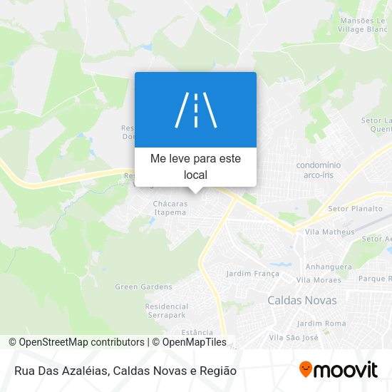 Rua Das Azaléias mapa