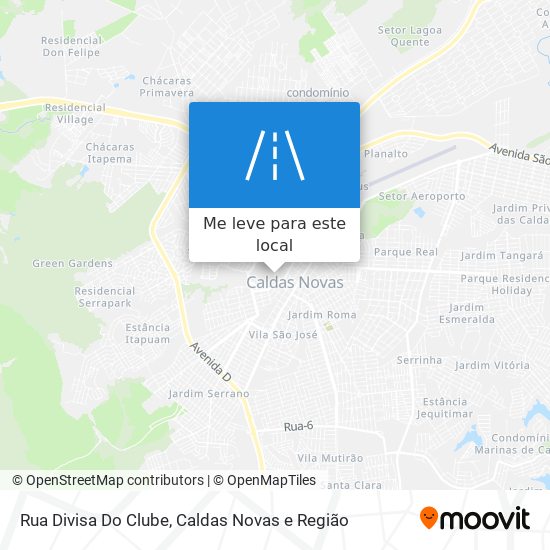 Rua Divisa Do Clube mapa