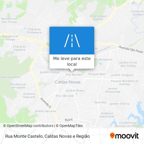 Rua Monte Castelo mapa