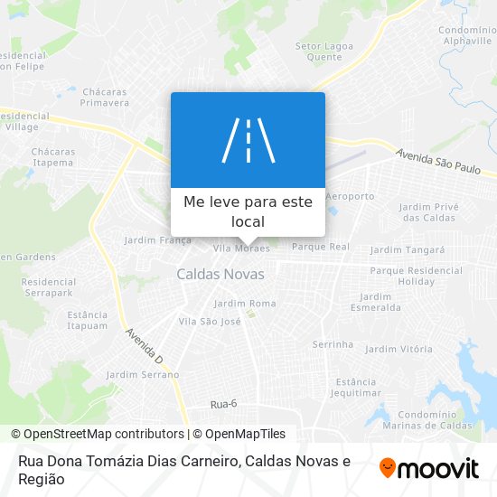 Rua Dona Tomázia Dias Carneiro mapa