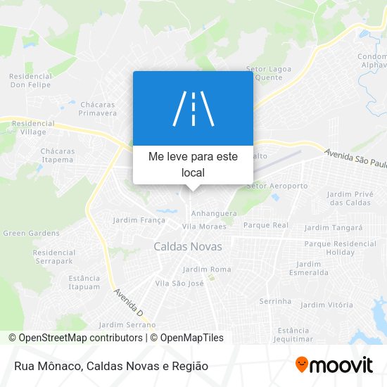 Rua Mônaco mapa