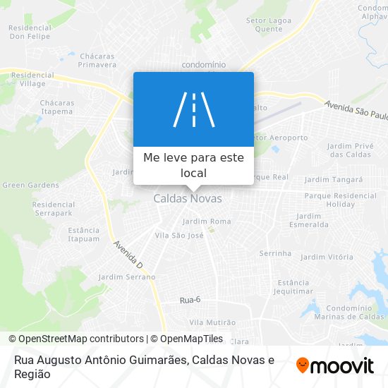 Rua Augusto Antônio Guimarães mapa
