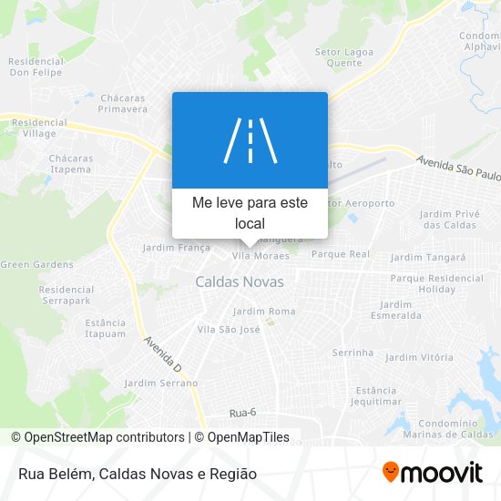 Rua Belém mapa
