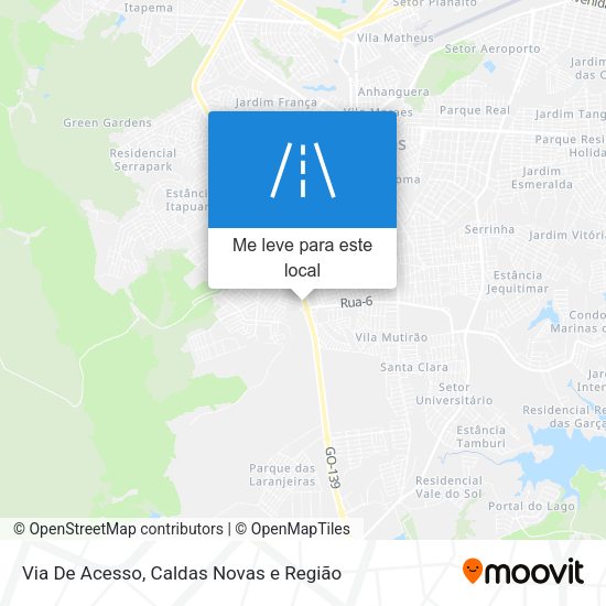 Via De Acesso mapa