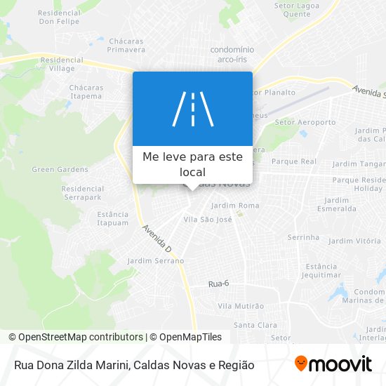 Rua Dona Zilda Marini mapa