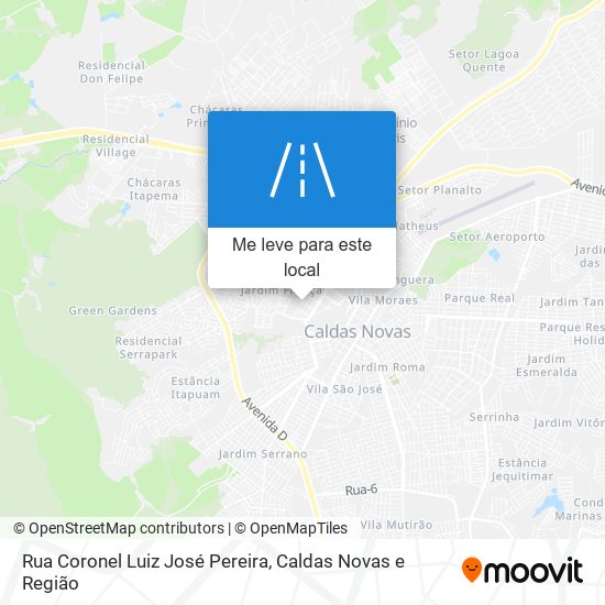 Rua Coronel Luiz José Pereira mapa