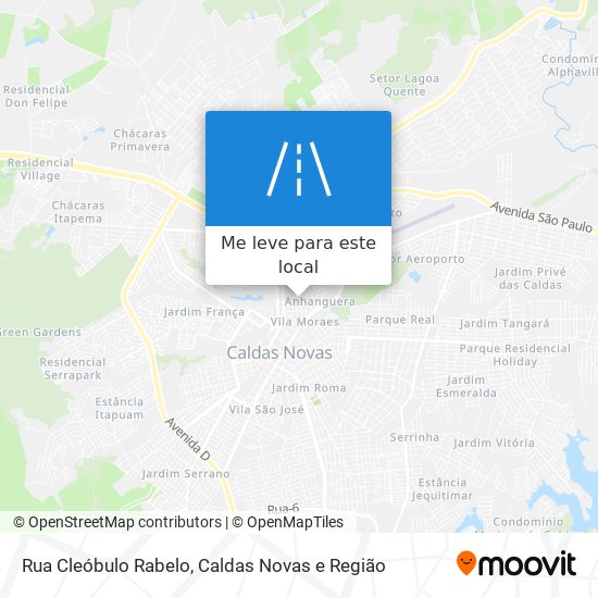 Rua Cleóbulo Rabelo mapa