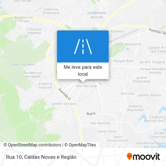 Rua 10 mapa