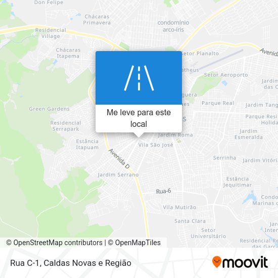 Rua C-1 mapa