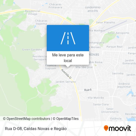 Rua D-08 mapa