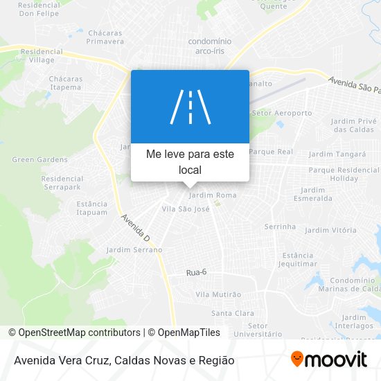 Avenida Vera Cruz mapa