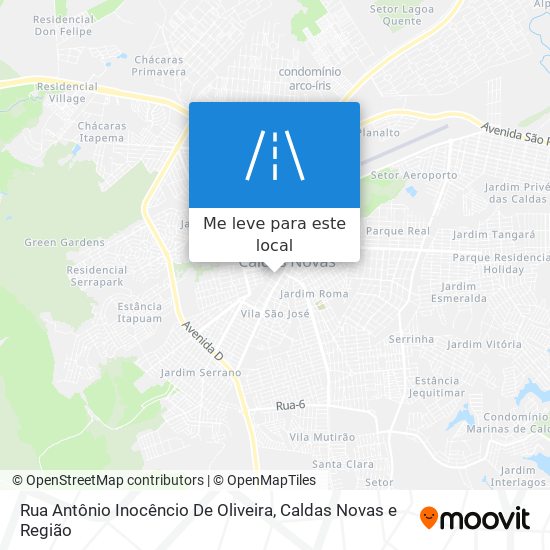 Rua Antônio Inocêncio De Oliveira mapa