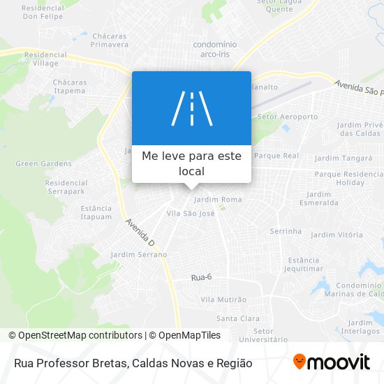 Rua Professor Bretas mapa