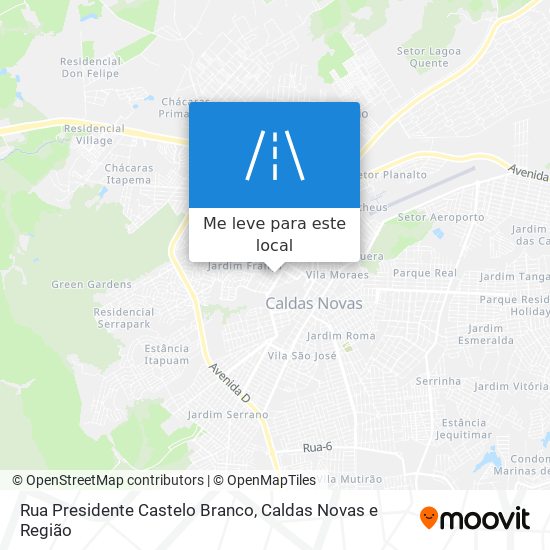 Rua Presidente Castelo Branco mapa