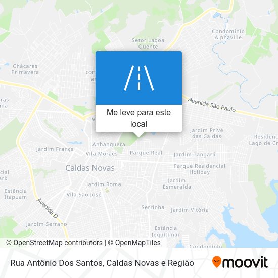 Rua Antônio Dos Santos mapa