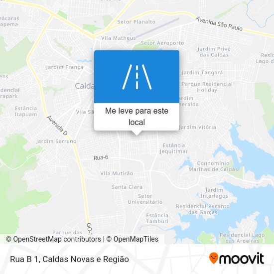 Rua B 1 mapa