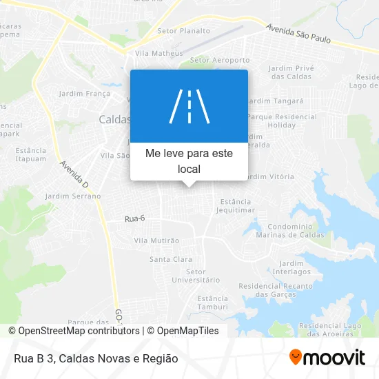 Rua B 3 mapa
