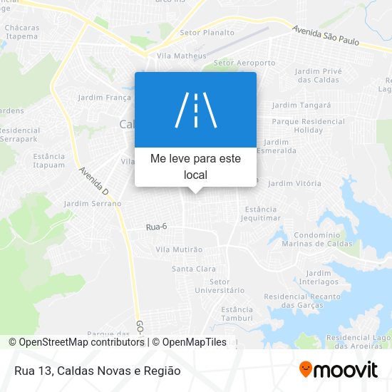 Rua 13 mapa