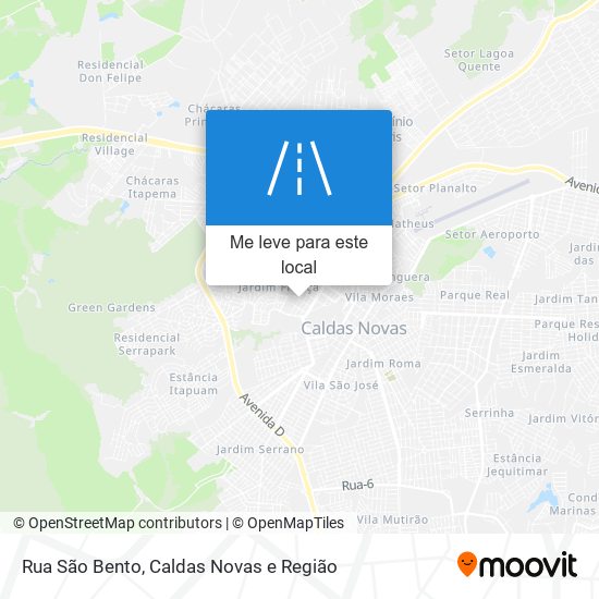 Rua São Bento mapa