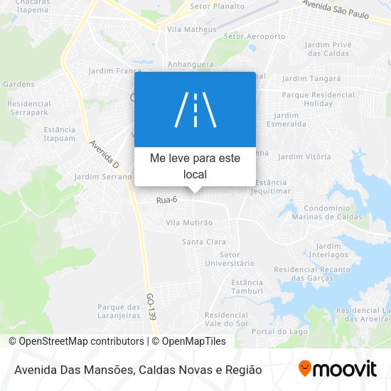 Avenida Das Mansões mapa