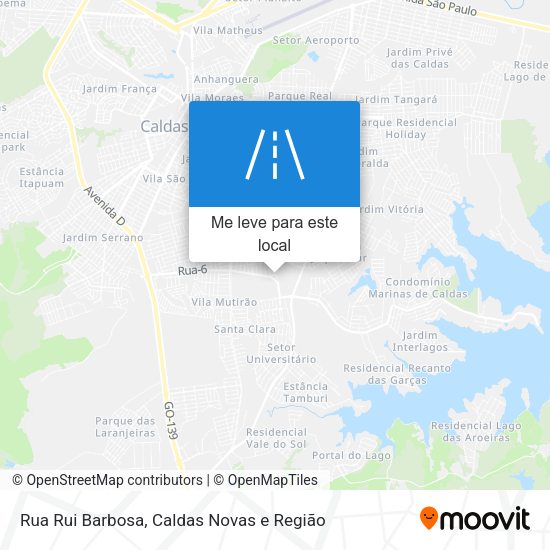 Rua Rui Barbosa mapa