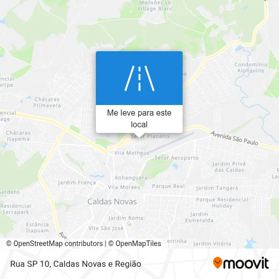 Rua SP 10 mapa