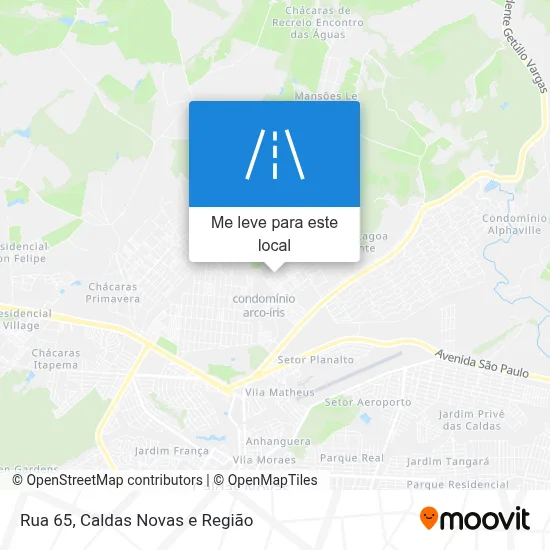 Rua 65 mapa