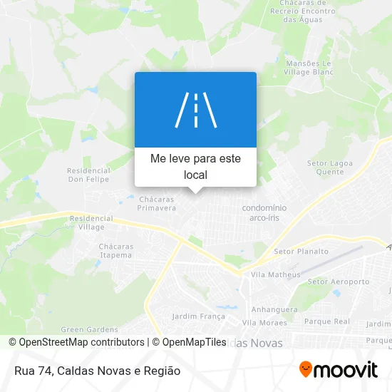 Rua 74 mapa