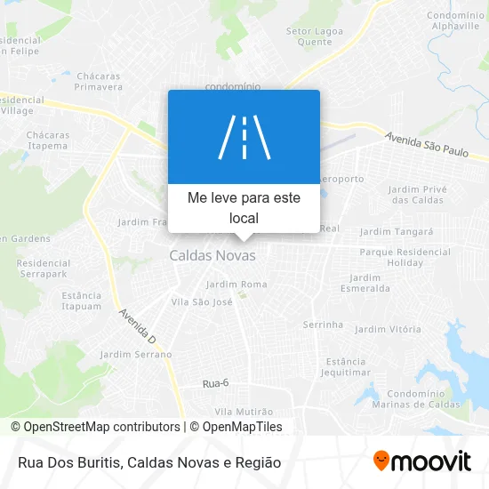 Rua Dos Buritis mapa