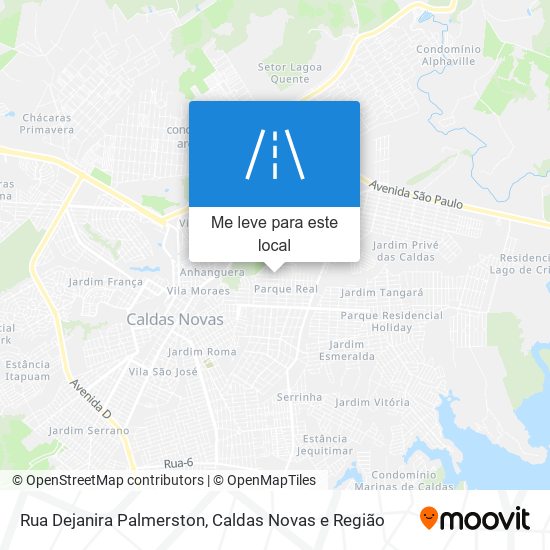 Rua Dejanira Palmerston mapa