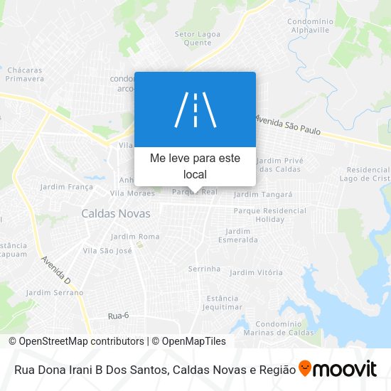 Rua Dona Irani B Dos Santos mapa