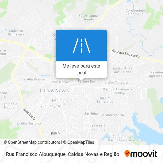 Rua Francisco Albuqueque mapa