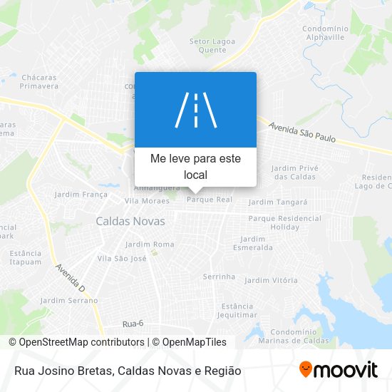 Rua Josino Bretas mapa