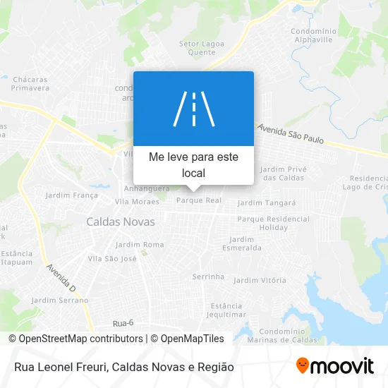 Rua Leonel Freuri mapa