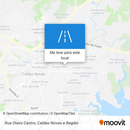 Rua Olavo Castro mapa