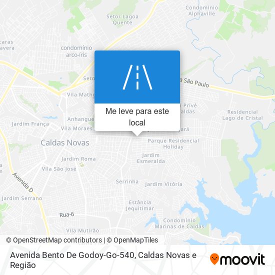Avenida Bento De Godoy-Go-540 mapa