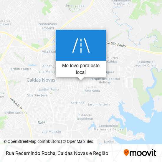 Rua Recemindo Rocha mapa