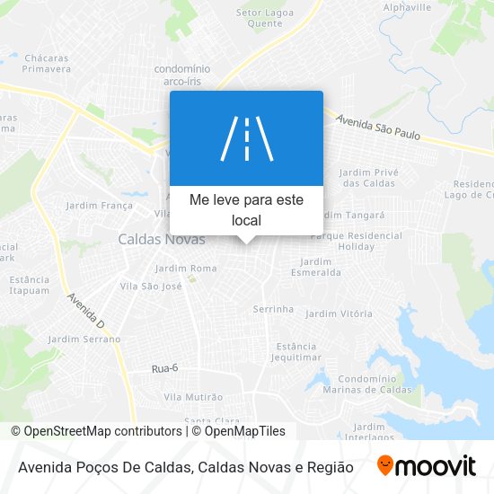 Avenida Poços De Caldas mapa