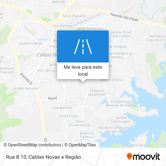Rua B 10 mapa